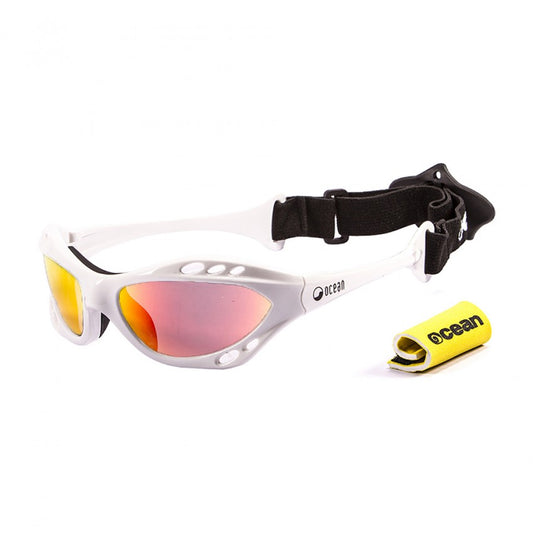 Ocean Sunglasses Cumbuco White frames with polorized Revo lens