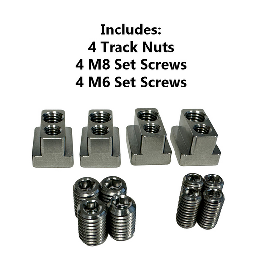Foilite - Titanium Hydrofoil Track Lock Universal Track Nut - Set of 4