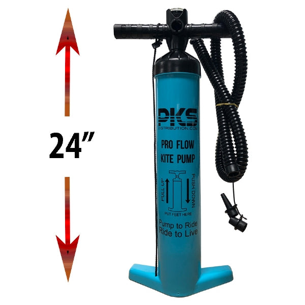 PKS Pro Flow V3 MEGA Kite Pump 24" w/gauge