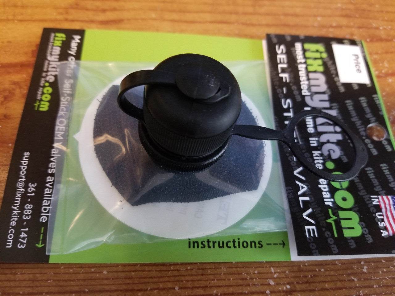 Cabrinha Air Lock 2 Valve Replacement w/Velcro