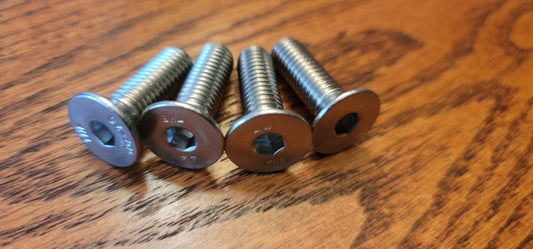 Stainless Steel Hex Head M8 x 25mm Hydrofoil Bolts set of Four