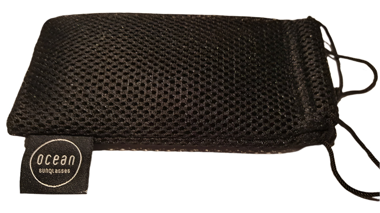 Ocean Sunglasses Tierra De Fuego Translucent Blue frames with polarized Revo lens