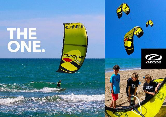 Ozone Uno V2 Inflatable Trainer Kite With Bar