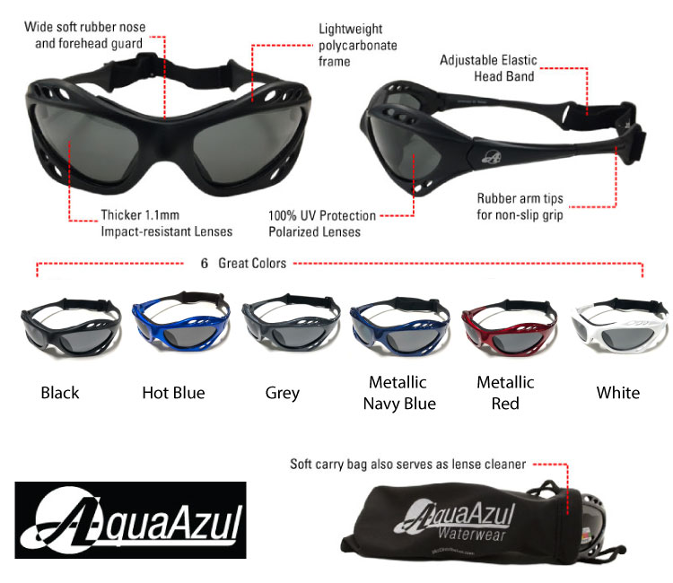 Aqua Azul Water Shades - Red Sunglasses