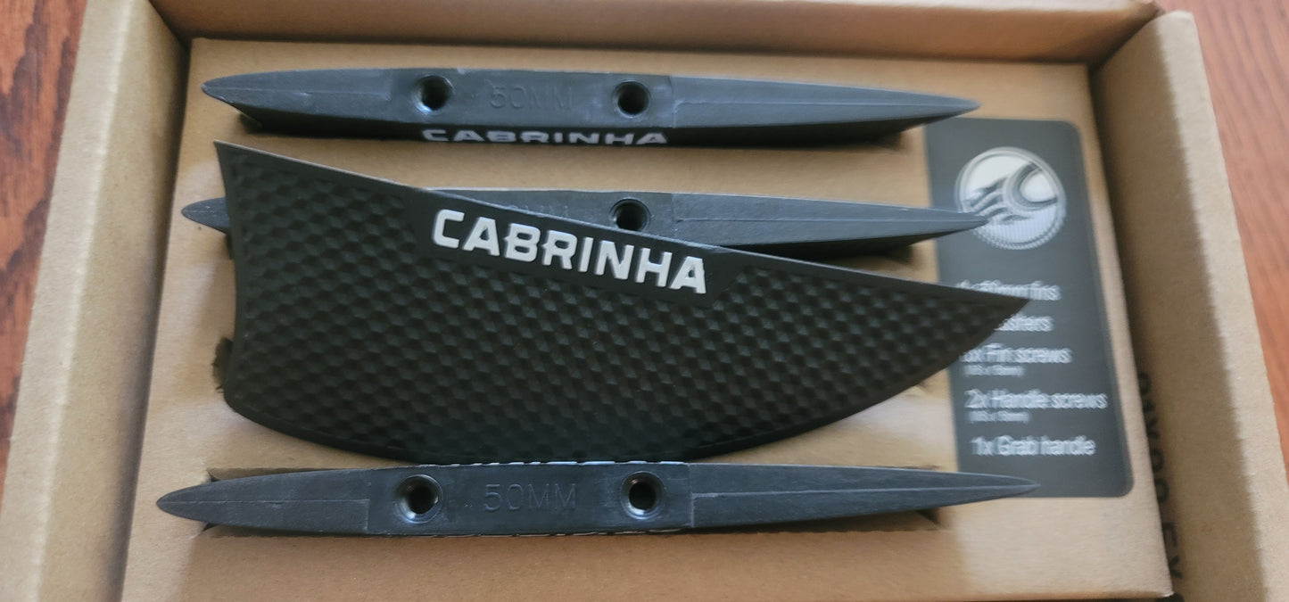 Cabrinha 50mm Twintip Fins & Handle including bolts and washers