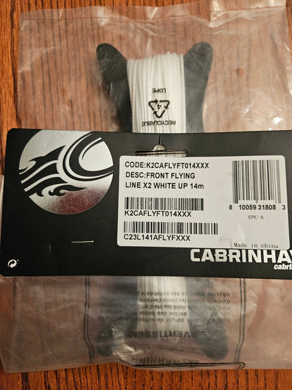 Cabrinha Front Flying Lines Upper section 1X bars & kites 14m NEW