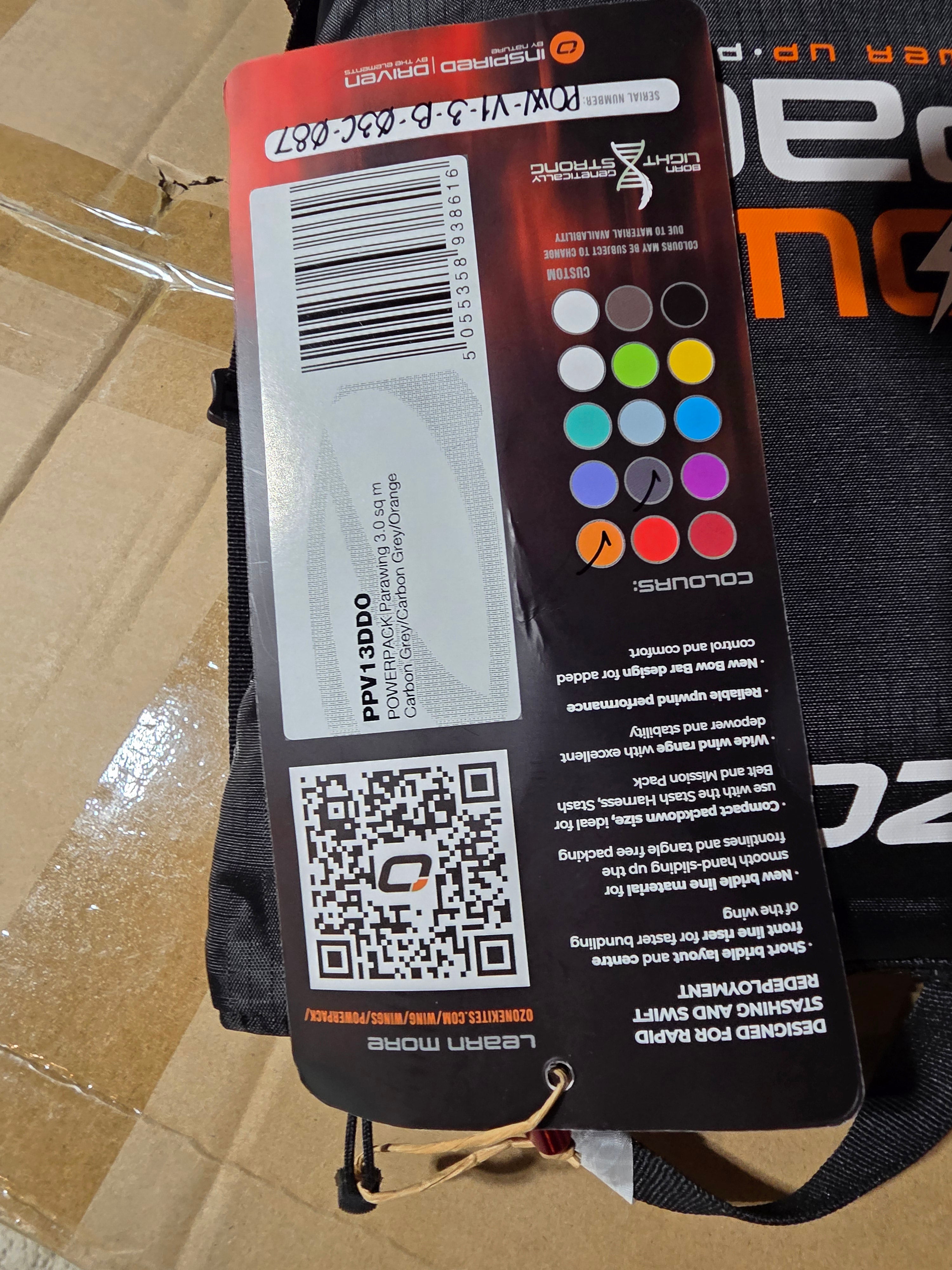 Ozone Power Pack Parawing 3m Demo