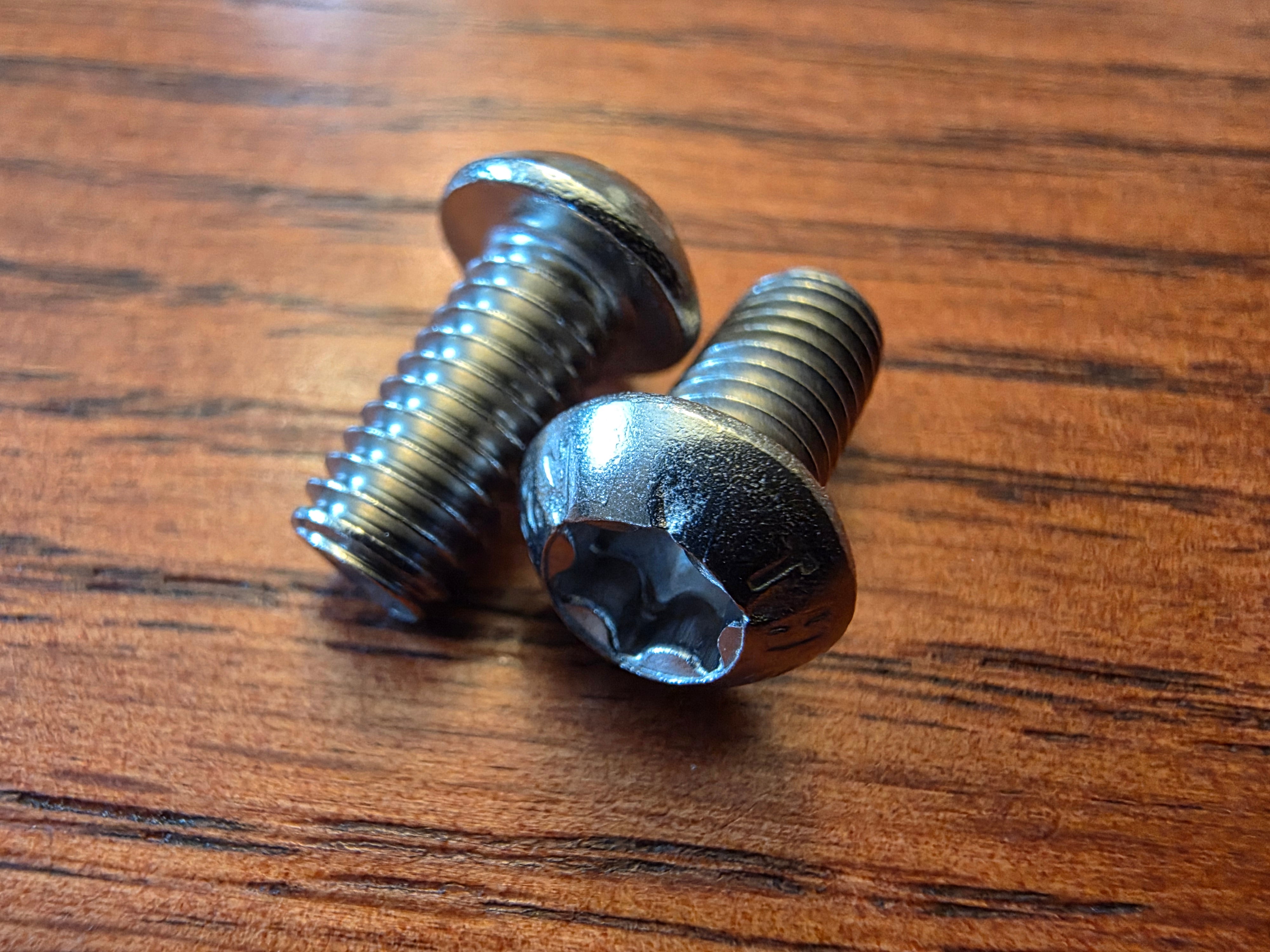 Twin Tip Kiteboard Handle Bolts set of Two M6 Torx