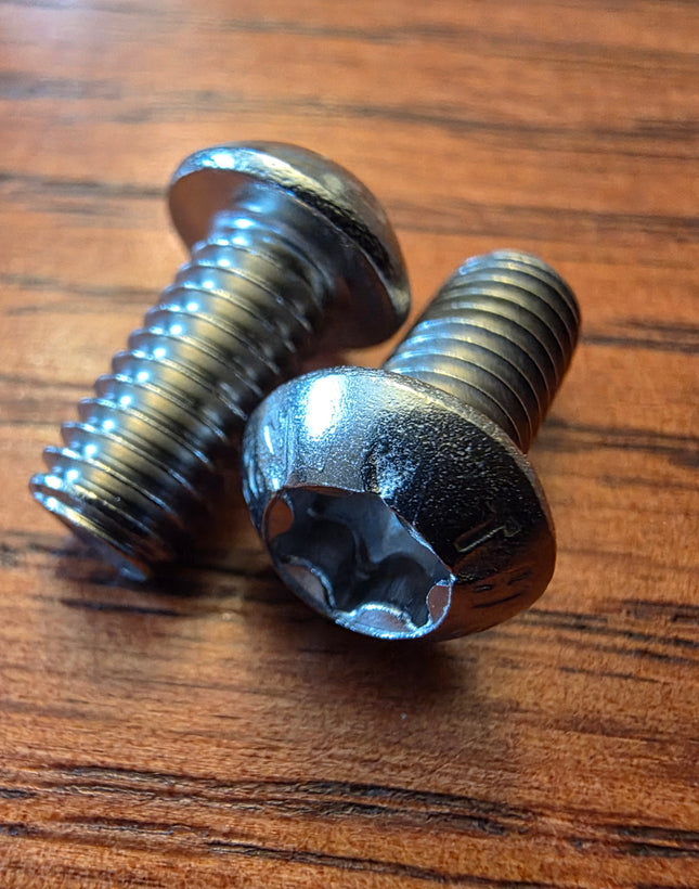 Twin Tip Kiteboard Handle Bolts set of Two M6 Torx