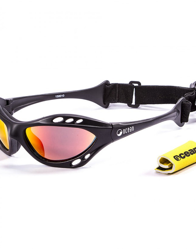 Ocean Sunglasses Cumbuco Black frames with polorized Revo lens