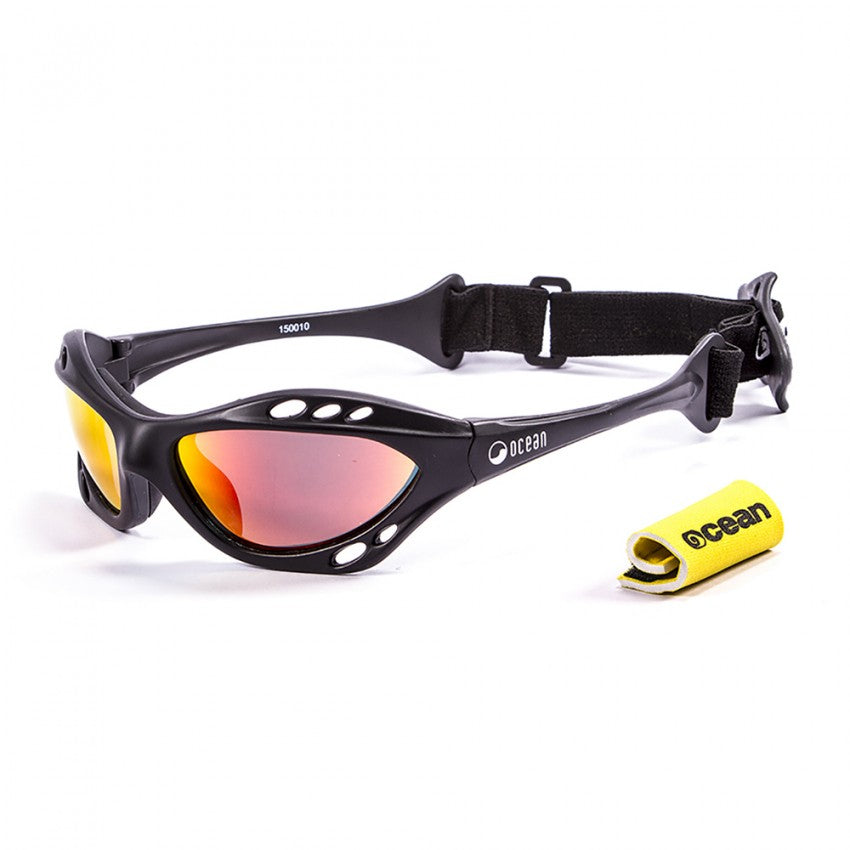 Ocean Sunglasses Cumbuco Black frames w-polorized Revo lens