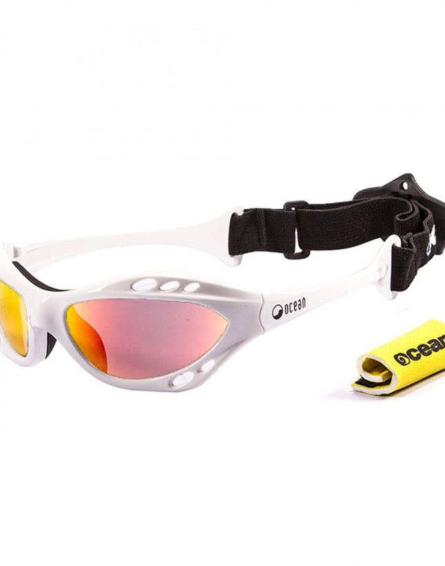 Ocean Sunglasses Cumbuco White frames with polorized Revo lens
