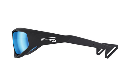 Lip Surge Ice Blue Polarized Sunglasses Matte Black Frames