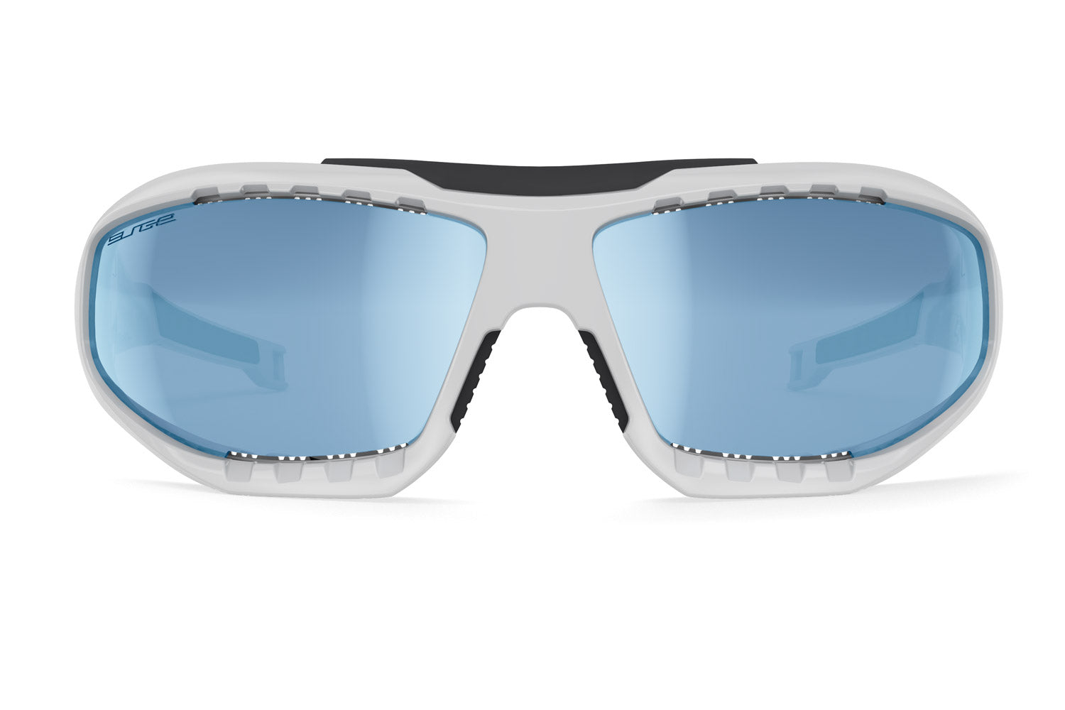 Lip Surge Aero Polarized Sunglasses White Frames with Ice Blue Lenses