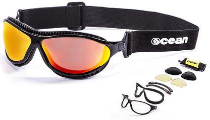 Ocean Sunglasses Tierra De Fuego Black frames w-polorized Revo lens