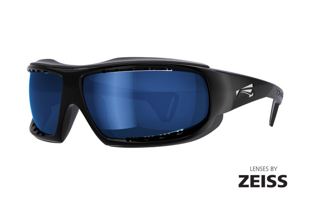 Lip Typhoon Polarized Sunglasses Goss Black with Gunmetal Blue Zeiss Lenses