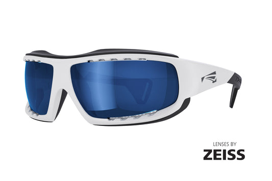 Lip Typhoon Polarized Sunglasses White Frames with Zeiss Blue Lenses
