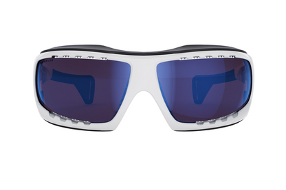 Lip Typhoon Polarized Sunglasses with Zeiss Lenses Pacific Blue & Gloss White Frames