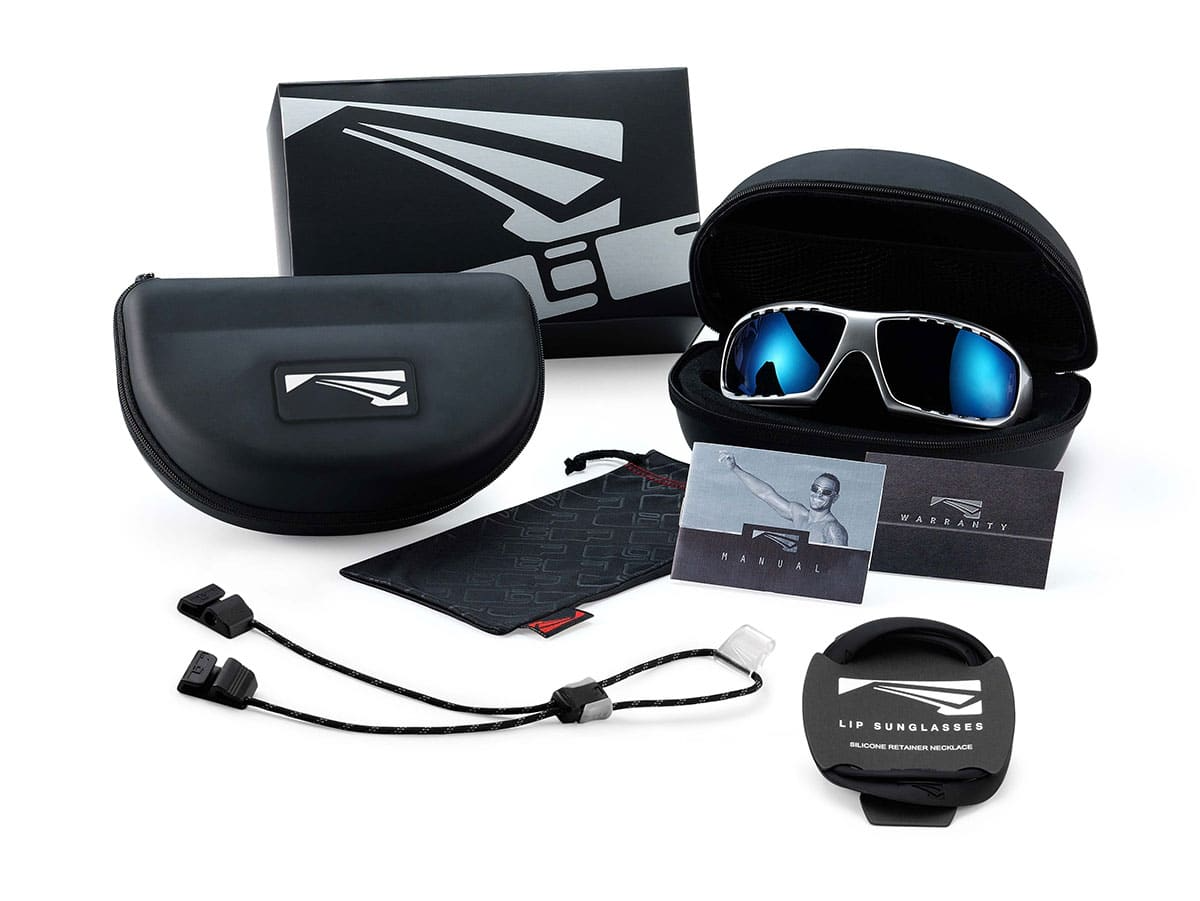 Lip Typhoon Polarized Sunglasses White Frames with Zeiss Smoke Lenses