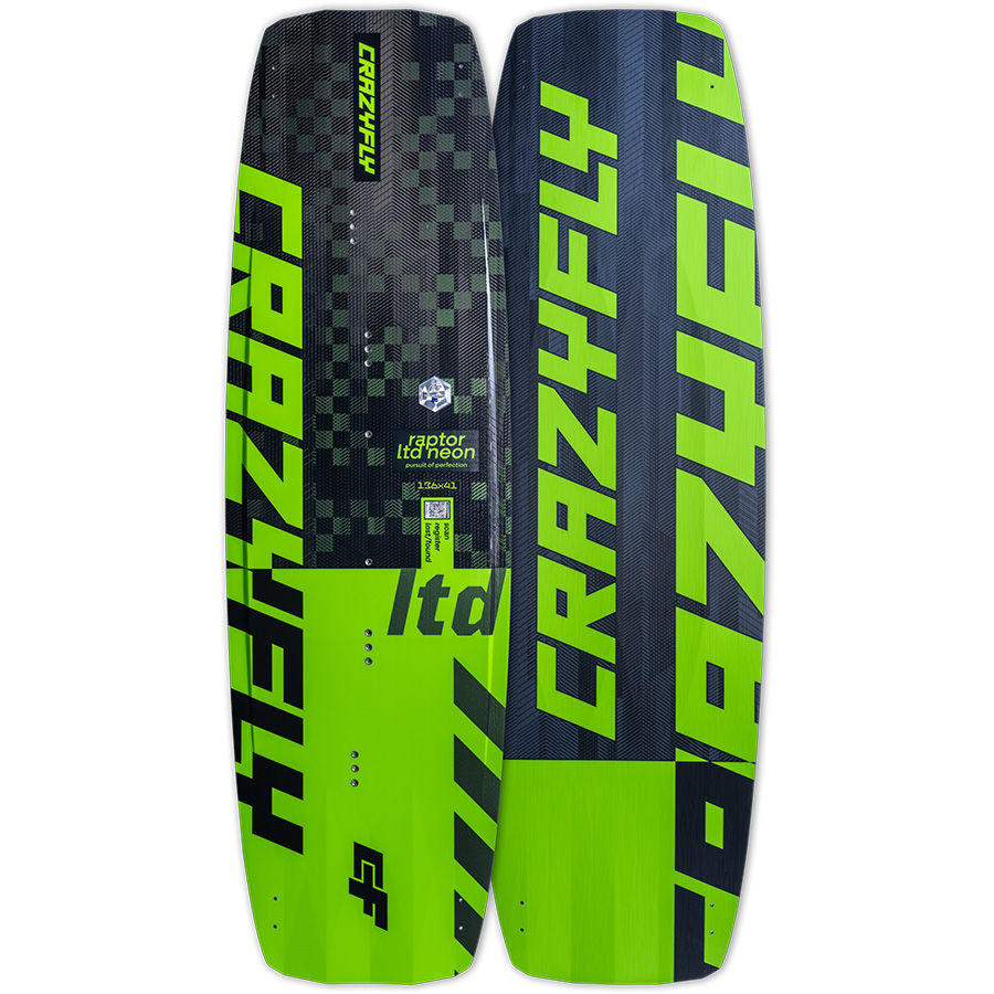 2024 Crazyfly Raptor LTD Neon Twin Tip Kiteboard