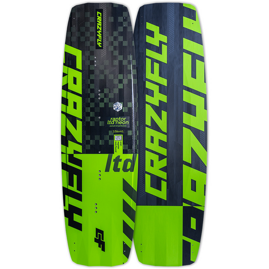 2024 Crazyfly Raptor LTD Neon Twin Tip Kiteboard