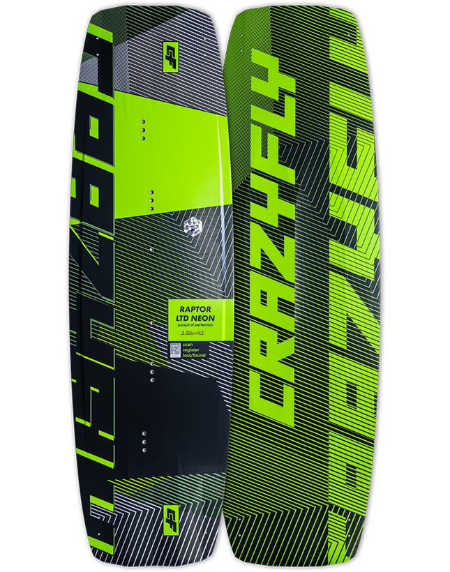 2025 Crazyfly Raptor LTD Neon Twin Tip Kiteboard