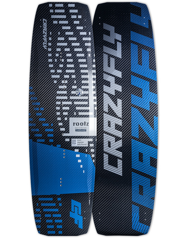 2025 Crazyfly Rootz Carbon Fiber Twin Tip Kiteboard