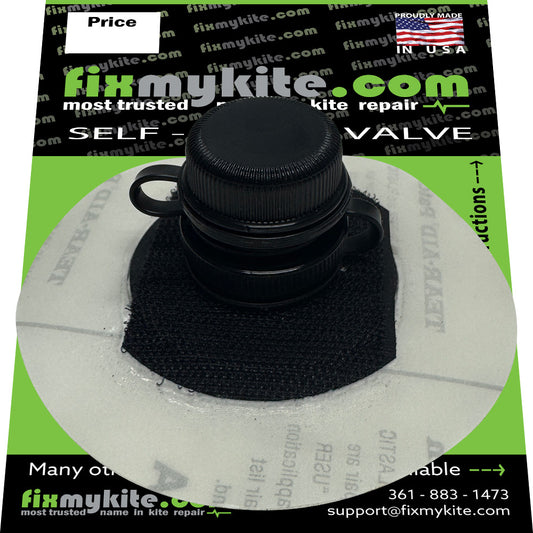 Cabrinha Low Profile MEGA Air Lock Valve & Assembly 2014 kites & Newer with Velcro