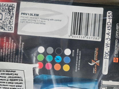 Ozone Pocket Rocket Parawing Blue 3.0m