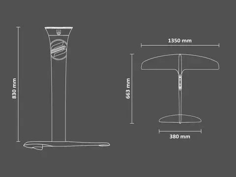SabFoil Hydrofoil Kit 83 -1350 Leviathan Complete