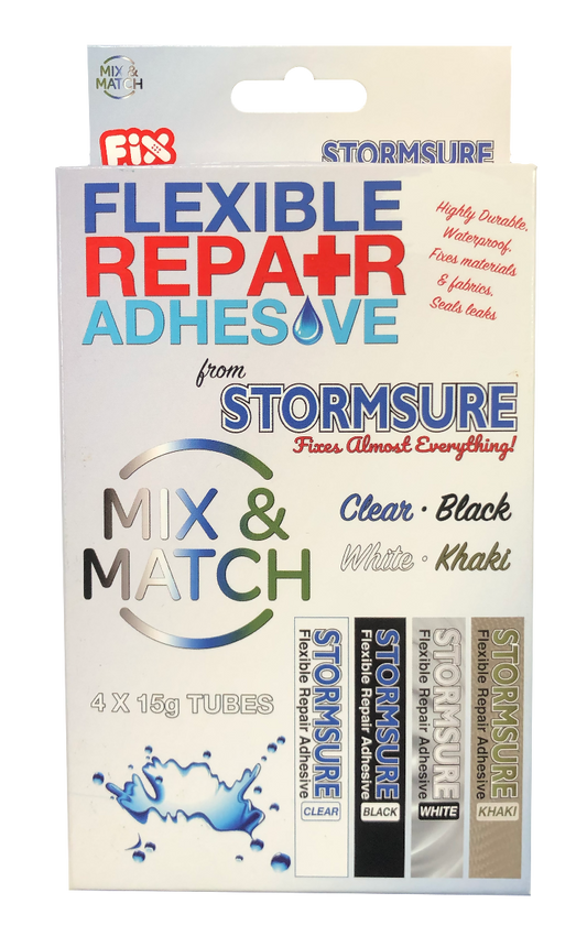 Stormsure Four Color Repair Adhesive Glue - Four 5g tubes