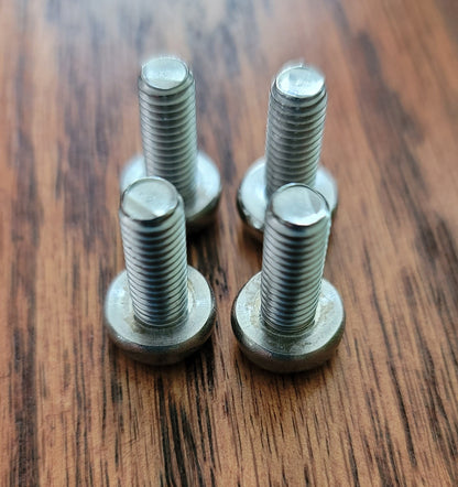 Twin Tip Kiteboard Fin Bolts set of Four M6 x 16mm Stainless Steel