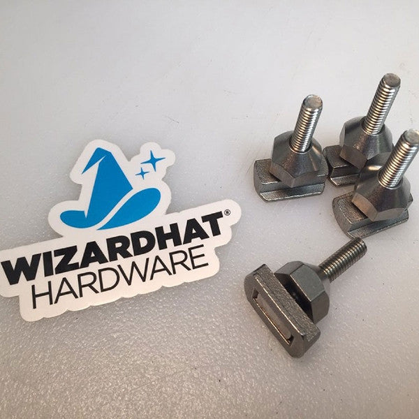 Wizardhat Hardware Set - 4 bolts, 4 nuts, & 4 track nuts