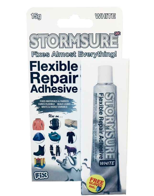 White Stormsure Flexible Repair Adhesive 15g