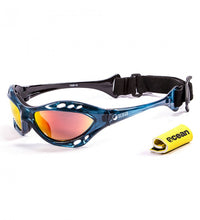 Ocean Sunglasses Cumbuco Translucent Blue frames w/polorized Revo lens