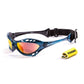 Ocean Sunglasses Cumbuco Translucent Blue frames w/polorized Revo lens