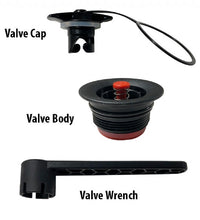 SUP & Kite Valve Core ,Cap, & wrench Halkey-Roberts design